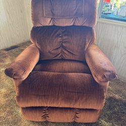 Vintage Rust Reclining Chair