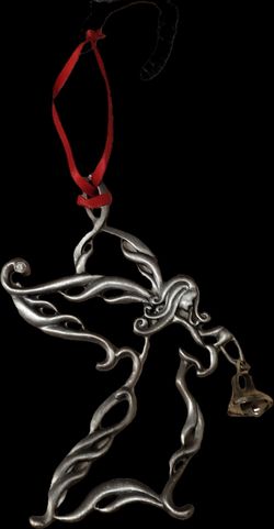 Christmas ornament angel with bell