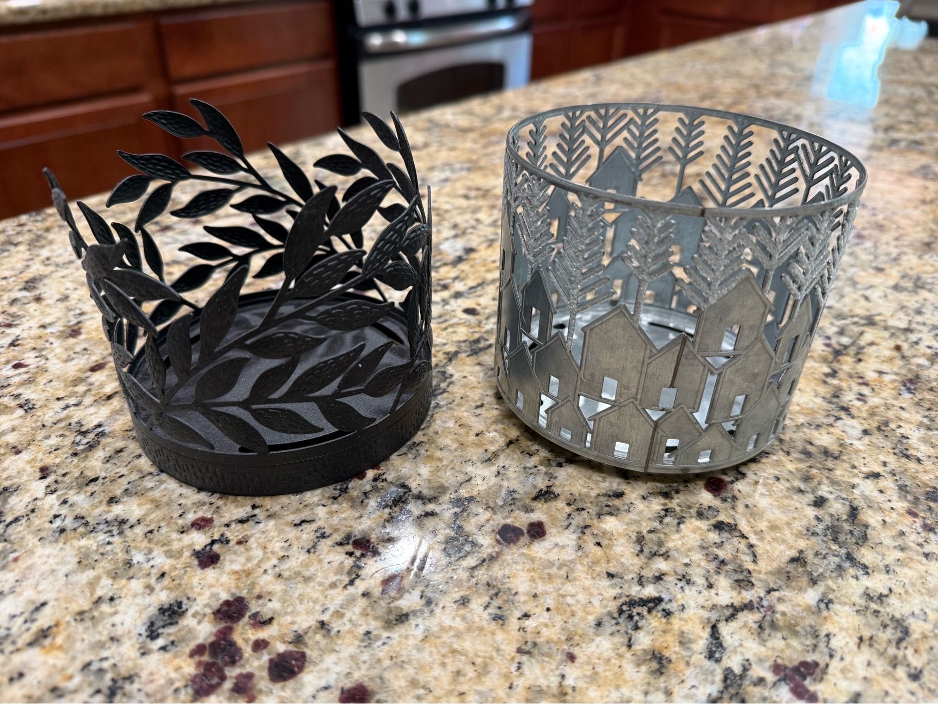 Bath and body works 3 wick candle holders