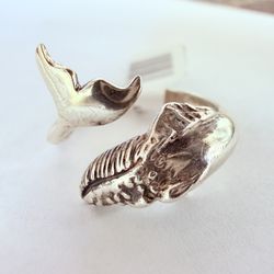 Sterling Silver Whale Ring