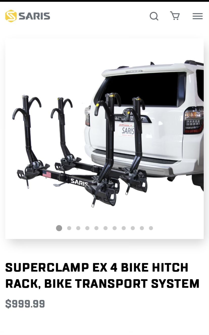 New Saris Freedom Superclamp 4 Bike platform hitch rack