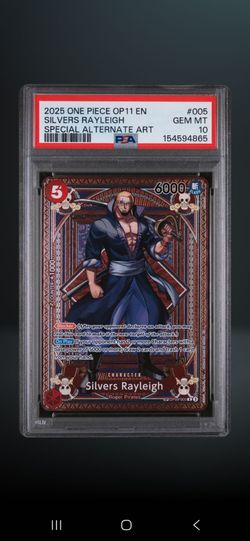 PSA 10 Silvers Rayleigh One Piece OP11 Special Alternate Art