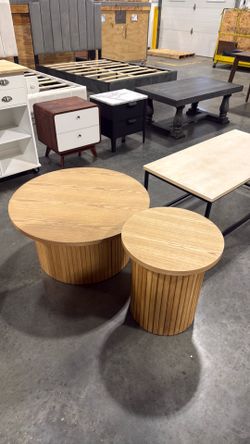 Fluted Coffee Table Set!!