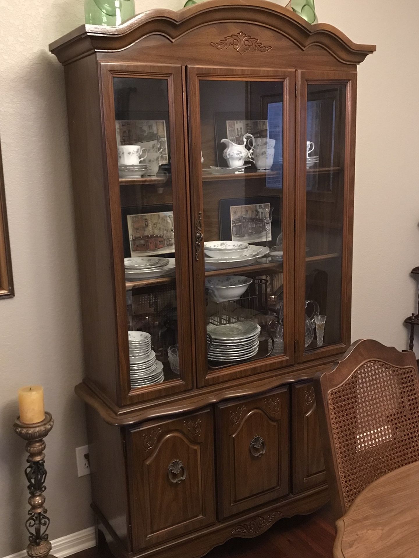 Lighted 2-pc China Cabinet