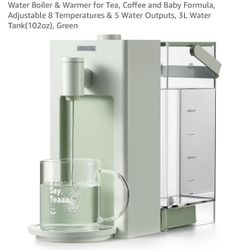 BUYDEEM S9013 Instant Hot Water Dispenser, Countertop Water Boiler & Warmer for Tea, Coffee and Baby Formula, Adjustable 8 Temperatures & 5 Water Outp