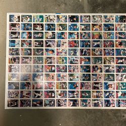 1989 Topps baseball Uncut Sheet