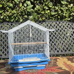 Bird white cage  14x14