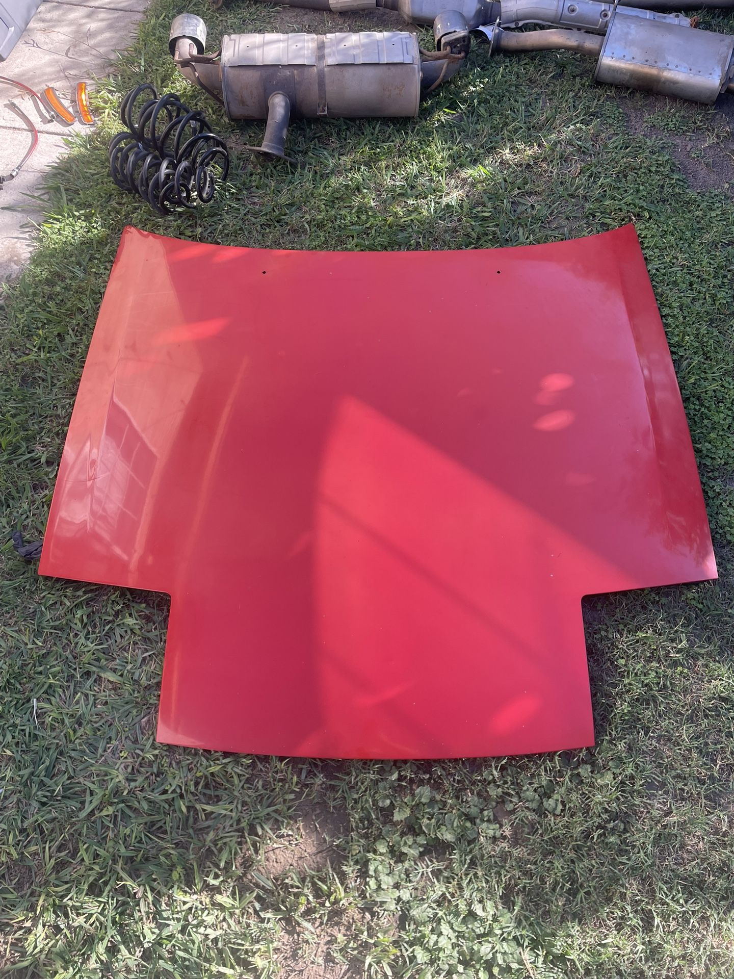 1986~1991 Mazda RX-7 FC3S RX7 FC OEM Steel Hood Bonnet Red