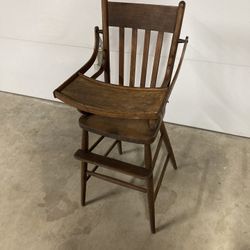 Antique Solid Wood Highchair