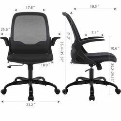  Ergonomic Office Chair, High Back Mesh Desk Office Chair Computer Task Chair - Black

