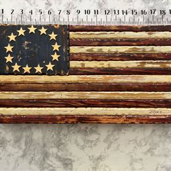 Wood flag