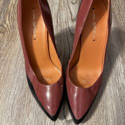 Via Spiga Leather Two Tone Size 8.5