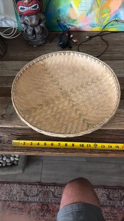 16 and 14 Inches Bamboo Baskets