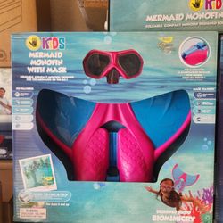 ((((10 dlls))) Kids' Mermaid Monofin with Mask Pink/Blue