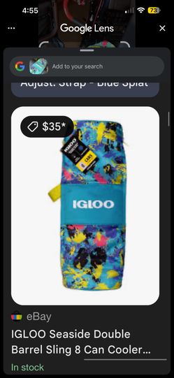 IGLOO Seaside Double Barrel Sling 8 Can Cooler