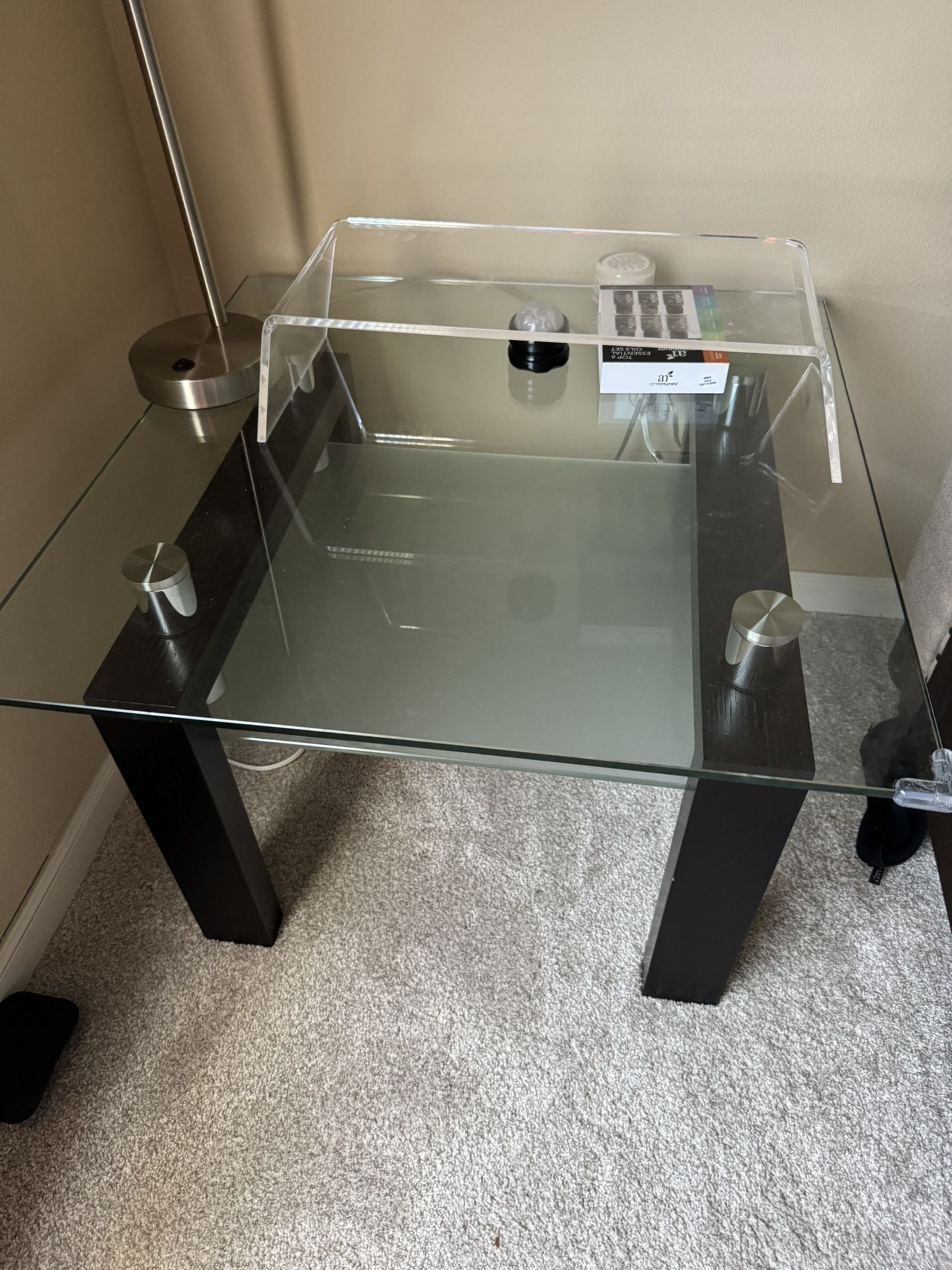 Dania glass Console And Side Table Set (2)