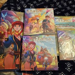 Etariya: Elvion Relics, and Etariya: Septachroma (with Neoprene Playmat set, Artwork, Manga, Metal Coin, and Postcards)
