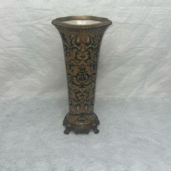 Brass Ceramic Umbrella Cane Holder Storage Vase