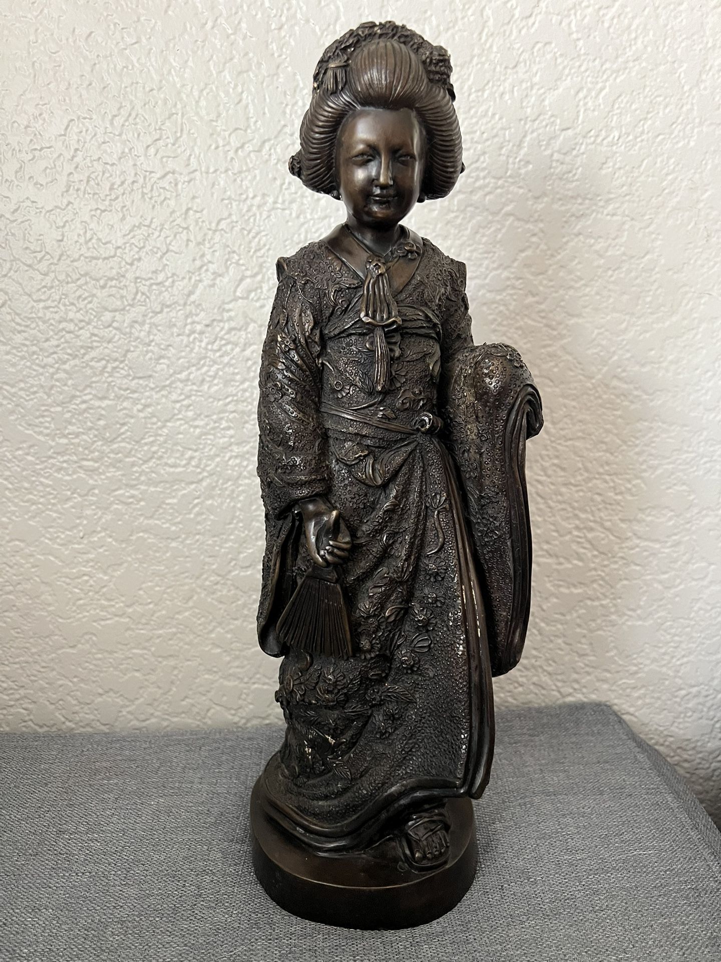 Bronze Japanese Geisha late 20th century
