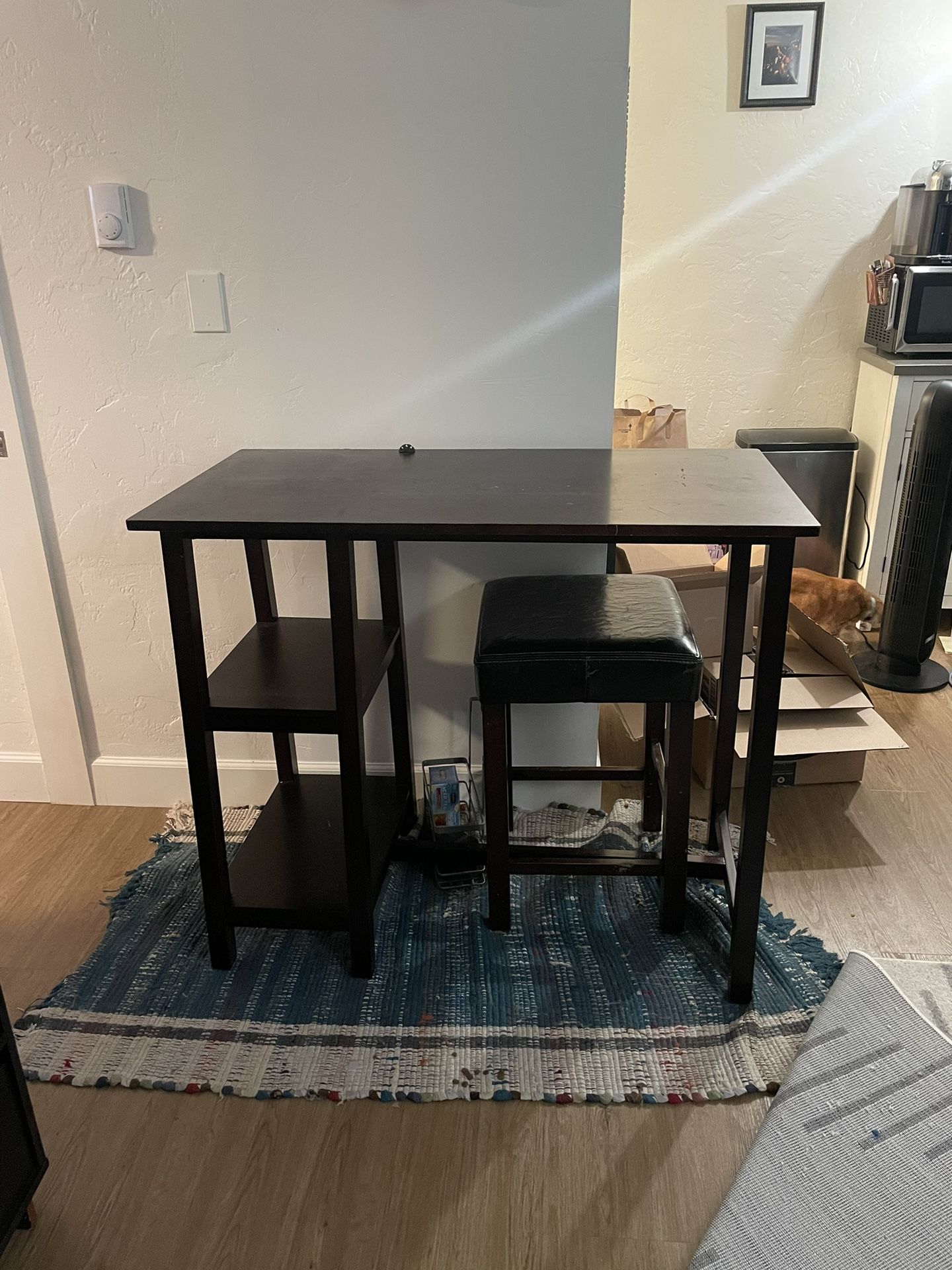 Dining Table With Storage, Bar Height