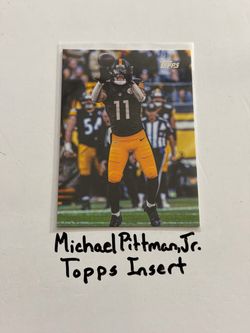 Michael Pittman,Jr Pittsburgh Steelers WR Topps Short Print Insert Card.