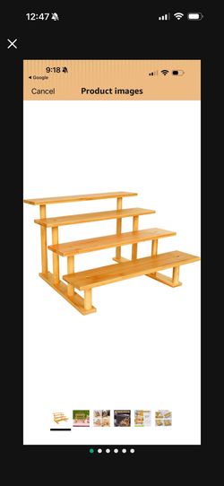 Risers Display 4 Tier Stands Wooden Cologne Organizer, Dessert Table Display Set, Makeup Organizer for Vanity, Food Display Stands for Party, Tiered T