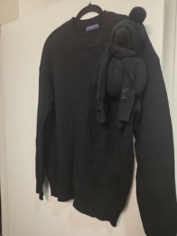 Louis Vuitton Knit Sweater with Bear Applique sz S