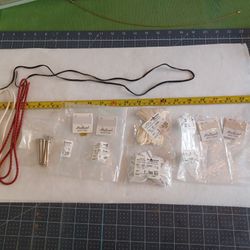 Lot Silk Cord, Strand, Leather Cord Bolo Leather And Caps