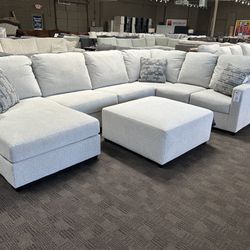 New cream white Sectional Sofa 