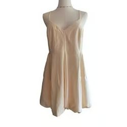 Rebecca Taylor Spaghetti Strap Dress Sleeveless Mini Dress with Pockets Party