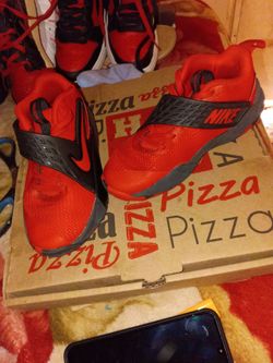 Nike Red and Black Sneakers