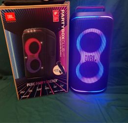 JBL Partybox Club Live 120 Portable Bluetooth Speaker w/ Led Lights, 160 Watts, No Microphone