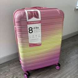 iFRY pink color hard side check in luggage