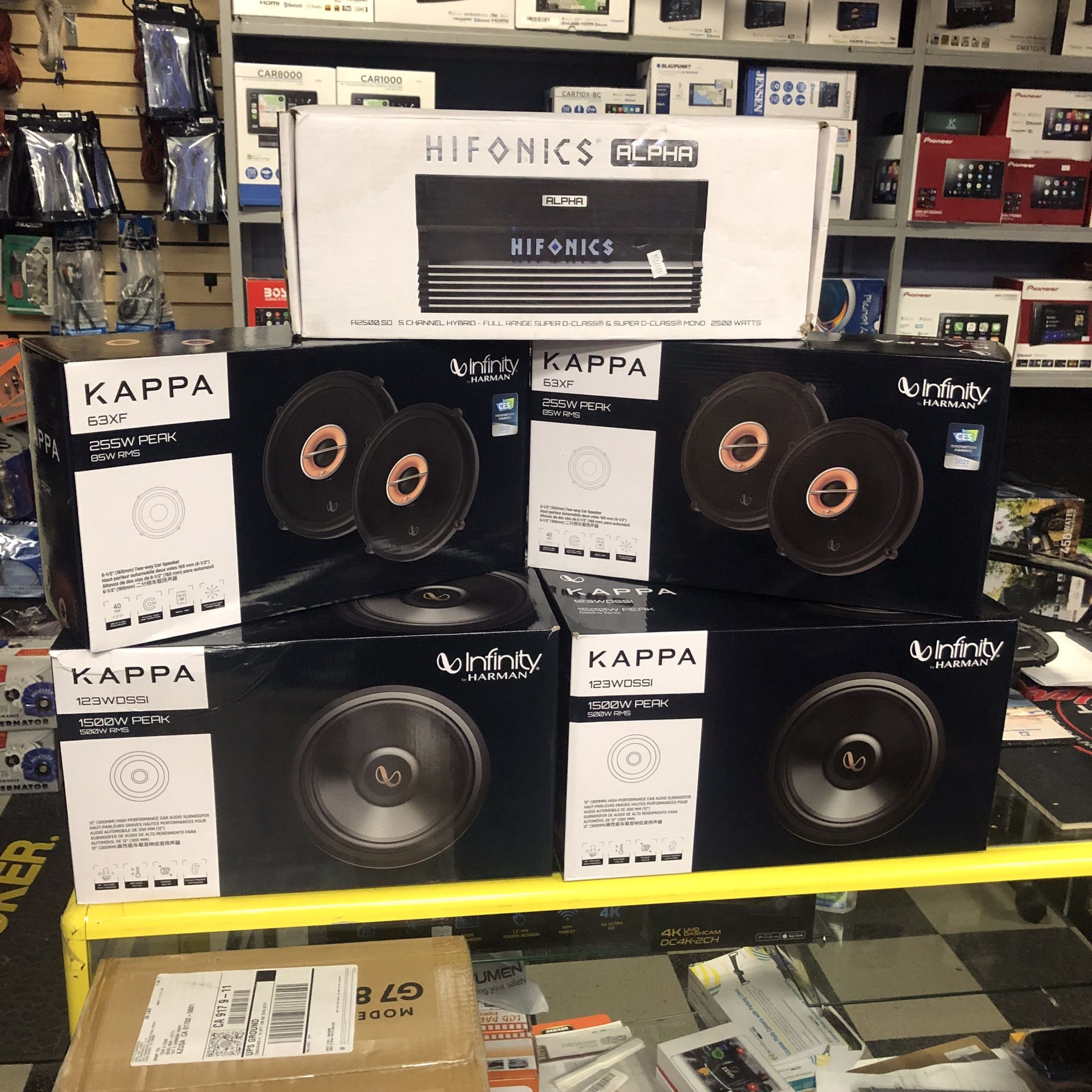 Infinity Kappa And Hifonics Package