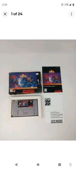 Mighty Morphin Power Rangers Fighting Edition Super Nintendo SNES Game CIB
