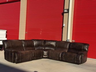 Dark Brown Sectional Recliners 