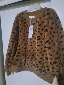 Cheetah Print Warm Sweter