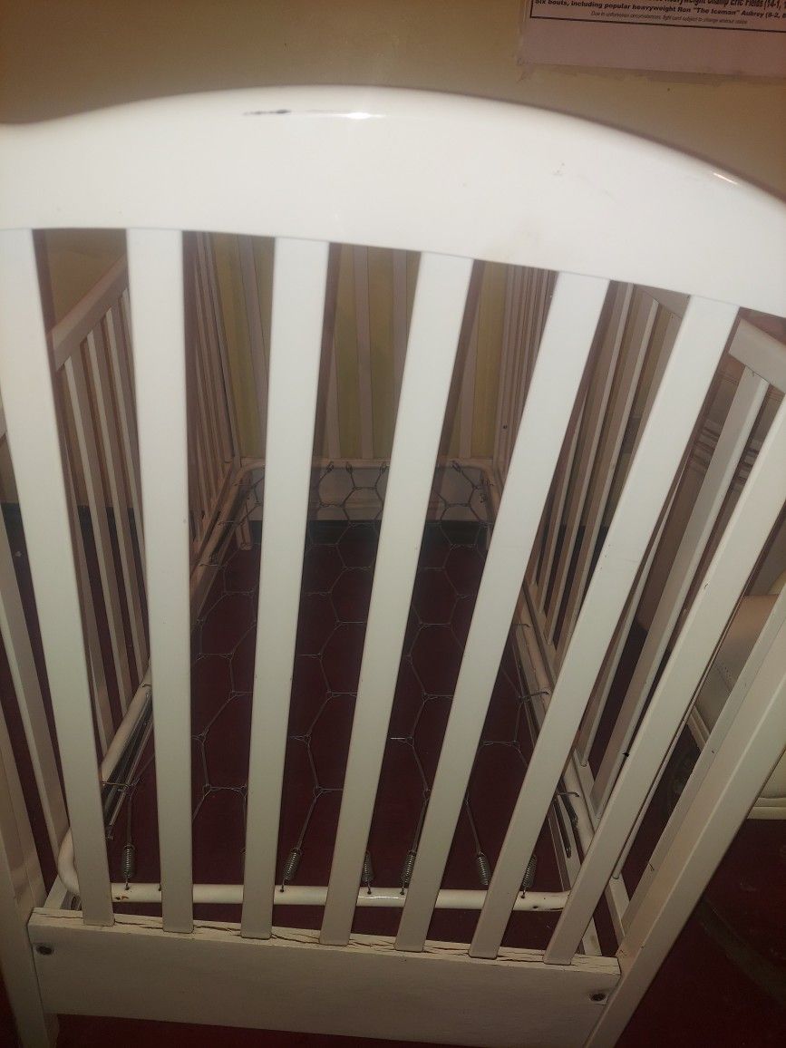 Crib,changing Table , ,and Dresser Oak Excellent Condition Can Deliver Okc Area 30