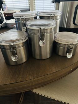 Oggi Stainless Steel Canister Set