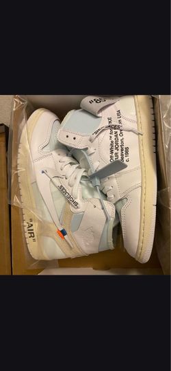 New Nike Air Jordan 1 Off White Size 10