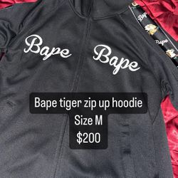 Bape Tiger Zip Up Hoodie