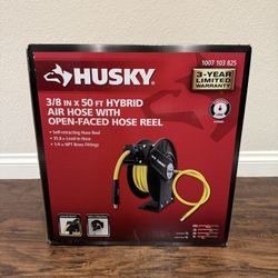 Brand New Husky 3/8 in Hybrid Air Hose Reel