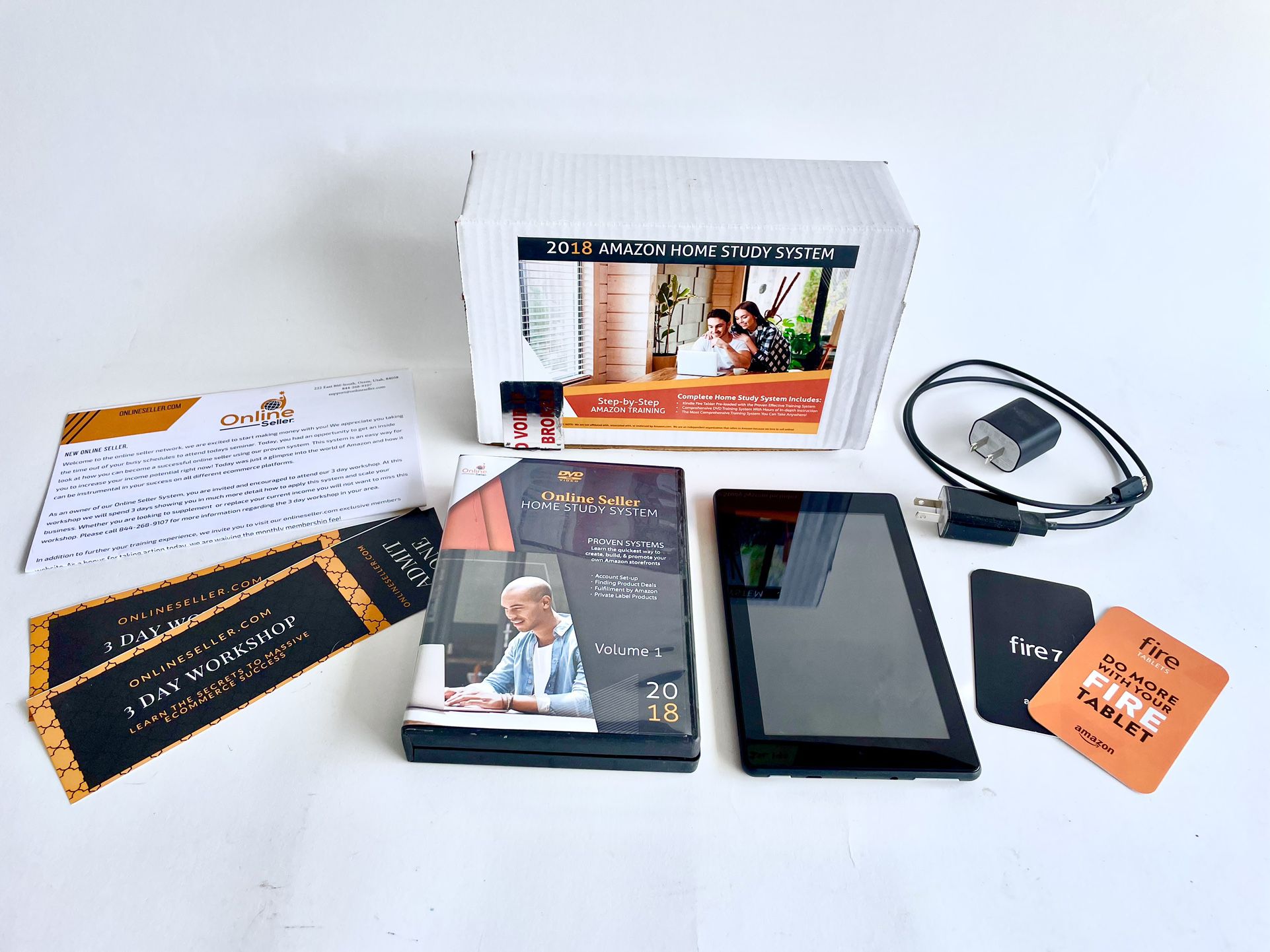 Amazon Home Study System With Kindle Fire Tablet & 8 DVD’s