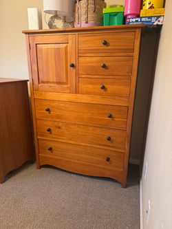 Tall Wood Dresser