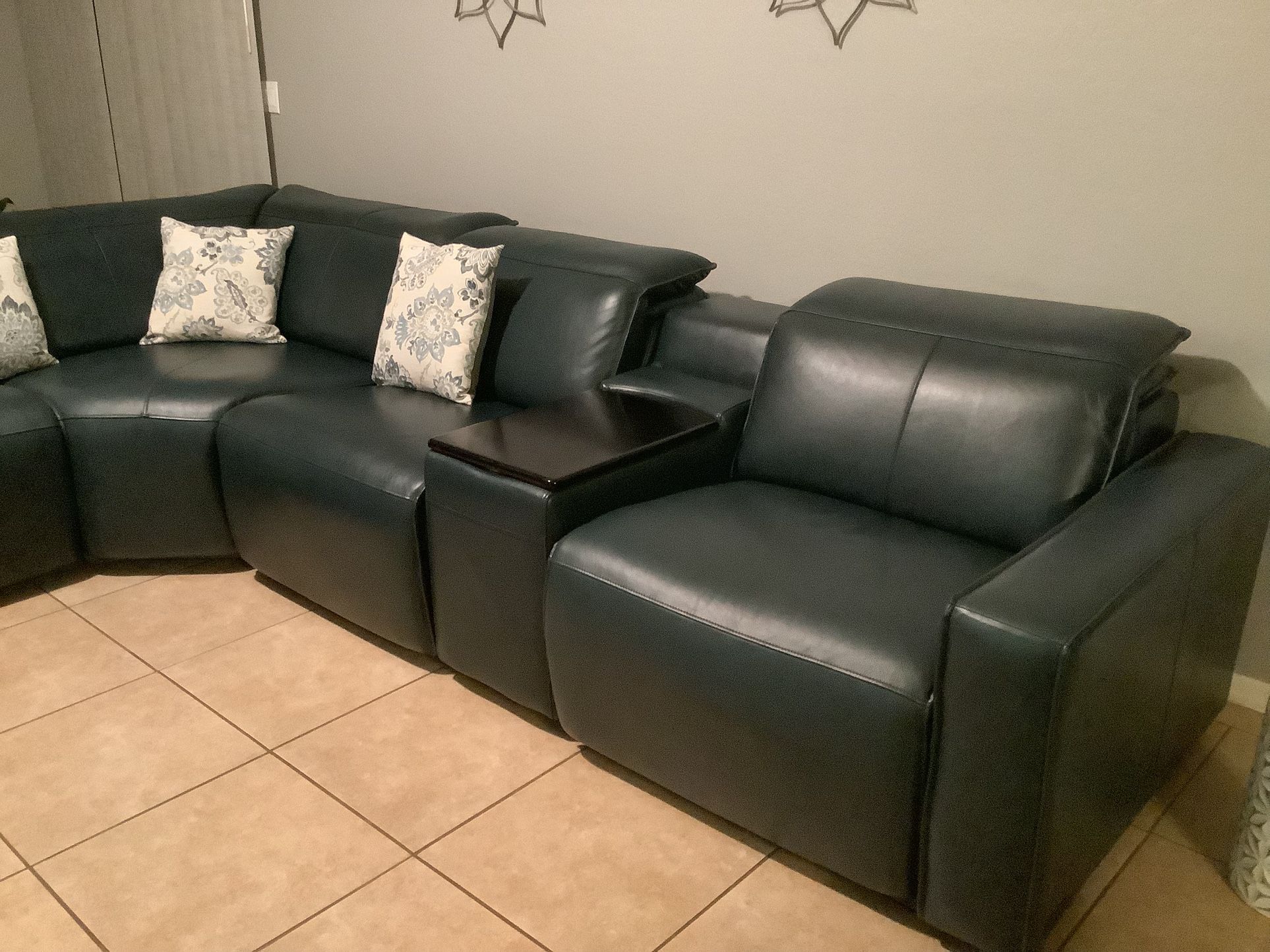 Sectional Leather Couch Reclines