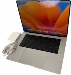 Apple MacBook Pro 16" (512GB SSD, M1 Pro, 16GB) 2021 Silver Laptop A2485