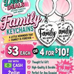 Family Keychains $3 Each