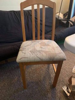 Wooden chair 1 for $8 2 for $14