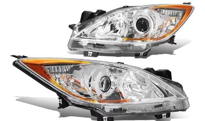 10-13 mazda 3 clear headlights