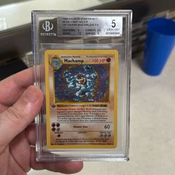 1st Edition Shadowless Machamp Pokemon Cards